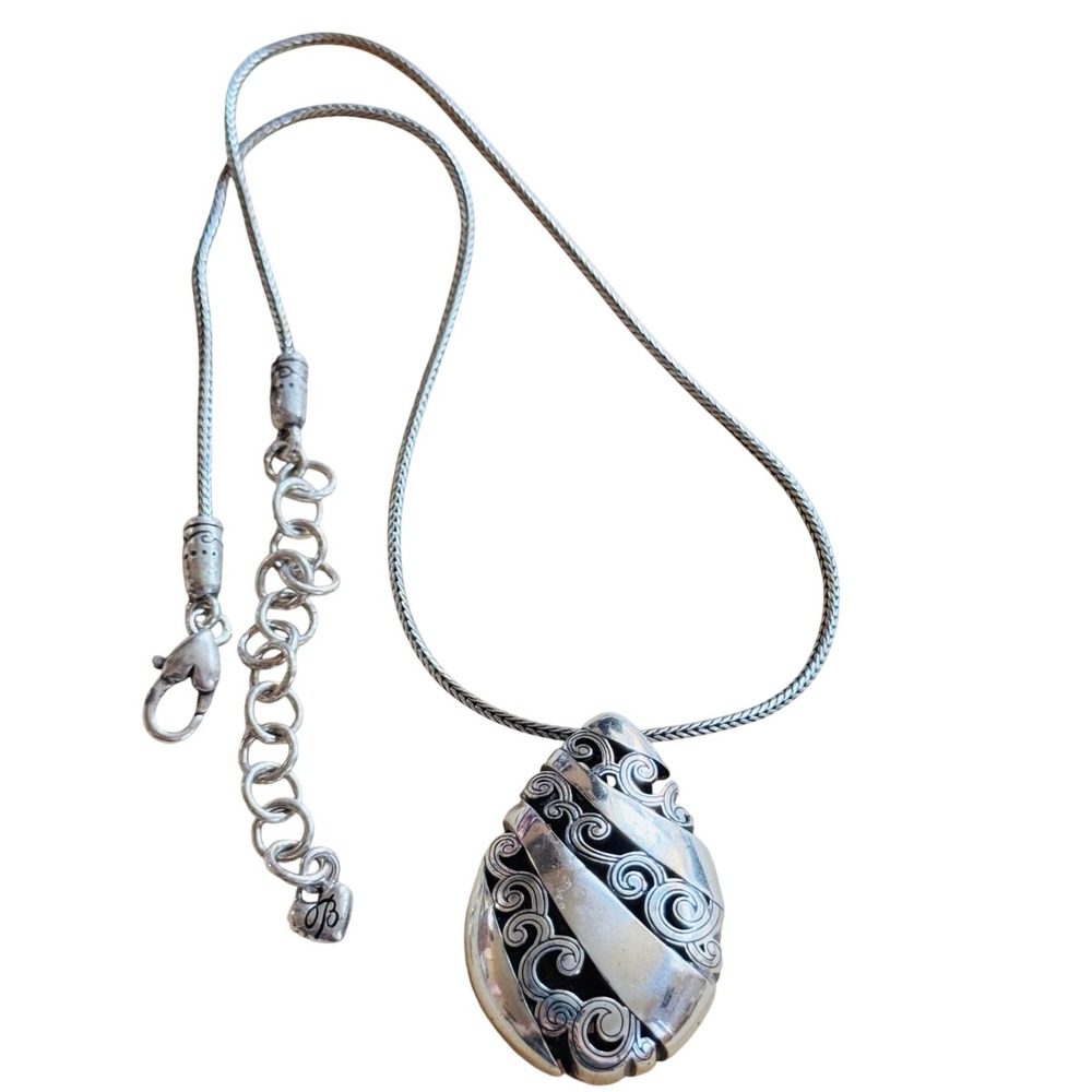 Brighton‎ Kismet Mingle Collar Necklace Silver Plated chain collar retired 18"L